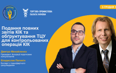 Подання повних звітів КІК та обґрунтування ТЦУ для контрольованих операцій КІК